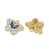 304 Stainless Steel Enamel Pendants STAS-L290-22G-2
