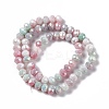 Ombre Effect Dyed Glass Beads Strands X-GLAA-C023-02C-3