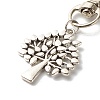 Tree of Life Tibetan Style Alloy Keychain X-HJEW-JM00560-02-2