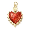Rack Plating Brass Enamel Pendants X-KK-I720-27G-03-1
