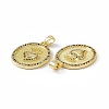Brass Micro Pave Cubic Zirconia Pendants KK-E068-VC043-3