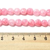 Natural Dyed White Jade Beads Strands G-C179-A6mm-02-5