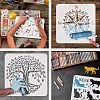 PET Hollow out Drawing Painting Stencils Sets for Kids Teen Boys Girls DIY-WH0172-741-4