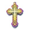 Rainbow Color Alloy Pendants PALLOY-S180-180-NR-3