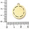 304 Stainless Steel & Rhinestone Pendants STAS-G371-09F-01G-3