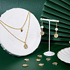 26 Pcs 26 Letters Alloy Pendants FIND-SC0001-42G-5