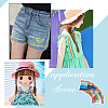 6 Cards 6 Styles Colorful Wave-edge Webbing Polyester Ribbons OCOR-NB0001-80-6