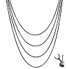 4.9~5m Spray Painted Stainless Steel Box Chains CHS-UN0001-15-1