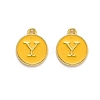 Golden Plated Alloy Enamel Charms ENAM-Q437-13Y-1