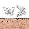 Brass Micro Pave Clear Cubic Zirconia Pendants KK-B102-14P-3