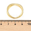 Brass Micro Pave Cubic Zirconia Finger Rings RJEW-D340-01G-06-3