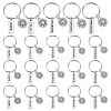 Tibetan Style Alloy Keychains KEYC-HY00013-1