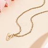 1pc 304 Stainless Steel Letter Pendant Necklaces NJEW-LP0001-39V-G-3