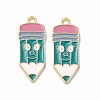 Alloy Enamel Pendants ENAM-F144-21B-2