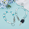 2Pcs 2 Styles Ocean Theme Synthetic Turquoise Pendant Decorations HJEW-SC0002-28B-3