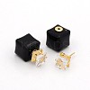 Women's 2015 Hot Selling Resin Double Sided Cube Ear Studs X-EJEW-O008-F09-2
