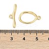 Brass Toggle Clasps KK-K391-09G-4