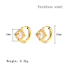 Cubic Zirconia Hoop Earrings VX9431-12-1