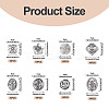 80Pcs 8 Styles Tibetan Style Alloy Beads TIBEB-TA0001-31-4