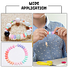 180Pcs 18 Colors Rondelle Food Grade Eco-Friendly Silicone Abacus Beads SIL-CA0003-14-7