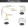 150Pcs 304 Stainless Steel Earring Hooks STAS-SP0001-38-2
