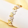 304 Stainless Steel Cuff Bangles for Women BJEW-F509-03A-G-2