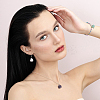 12Pcs 6 Styles Raw Rough Natural Green Aventurine & Amethyst & Tiger Eye & Quartz Crystal & Rose Quartz Pendants PALLOY-FH00085-7