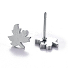 Non-Tarnish Autumn Theme Unisex 304 Stainless Steel Stud Earrings X-EJEW-E254-10P-2