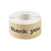 Self-Adhesive Paper Gift Tag Stickers with Word Thank You DIY-R084-03-2
