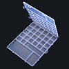 Rectangle Polypropylene(PP) Bead Storage Container CON-N011-050-3