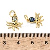 Brass Micro Pave Cubic Zirconia Charms KK-F926-01C-3