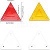 10Pcs 2 Colors Slow Moving Vehicle Sign AJEW-CA0003-39-2