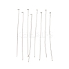 Tarnish Resistant Stainless Steel Flat Head Pin Jewelry Findings X-STAS-E023-0.6x35mm-1