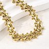 Punk Style 304 Stainless Steel Curn Chain Bracelets for Women BJEW-A044-01G-3