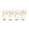 Flower Brass Cup Peg Ring Settings KK-N274-39G-4