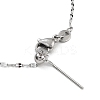 Adjustable 304 Stainless Steel Dapped Chain Necklaces LS-NJEW-K270-02P-4