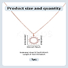 1Pc Brass Crystal Rhinestone Sun Pendant Necklaces for Women NJEW-LP0009-57-2