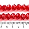 Handmade Imitate Austrian Crystal Faceted Rondelle Glass Beads X-G02YI0G4-3