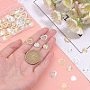 SUPERFINDINGS 80Pcs 4 Style Brass Charms KK-FH0002-94-4