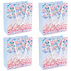 6Pcs Rectangle Paper FLower Gift Bags with Rope Handles ABAG-TA0001-29C-2