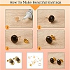 DIY Iron Stud Earring & Ear Nuts & Jump Rings Jewelry Making Findings Kits DIY-YW0010-57-4
