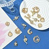 10 Styles Alloy Crystal Rhinestone Pendants FIND-YW0005-21-3