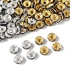 120Pcs 2 Colors Brass Rhinestone Spacer Beads RB-FS0001-05C-3