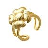 Brass Cuff Rings for Women RJEW-Q008-08G-2