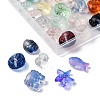 48Pcs 6 Styles Transparent Glass Beads GLAA-FP0001-17-2