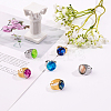 20Pcs 2 Colors 304 Stainless Steel Open Cuff Rings Findings DIY-CA0005-55-5