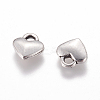 Tibetan Style Alloy Heart Charms TIBEP-LFH260Y-FF-1