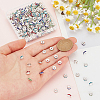 400Pcs Brass Acrylic Rhinestone Spacer Beads RB-SP0001-09A-3