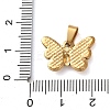 201 Stainless Steel Pendants STAS-U053-16B-G-3