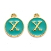 Golden Plated Alloy Enamel Charms ENAM-Q437-15X-1
